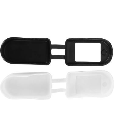 Yuugaa Oximeter Shell - 2 Pack Silicone Covers for Portable Finger-Tip Pulse Monitor (Black & White) - Protect Your Device for Home & Travel - Buy Online on GoSupps.com