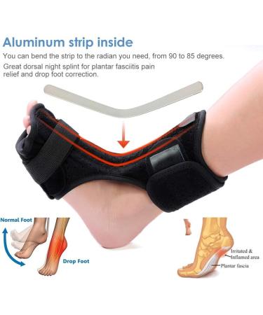 Plantar Fasciitis Night Splint Support | Adjustable Orthotic Foot Support for Achilles Tendon Relief - Buy Online on GoSupps.com