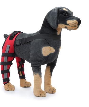 Dog Knee Brace Elastic Dog Leg Brace with Reflective Strips Pet Dog Rear Leg Bracer Support for Hind and Rear Leg Pet Knee Brace for Joint Pain Knee Dislocation (M) - Buy Online on GoSupps.com