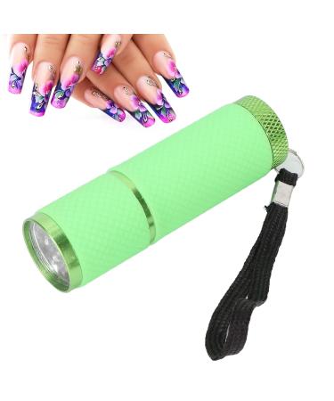 Portable Mini UV LED Nail Lamp - Flashlight-Shaped Nail Dryer for Salon Quality Nails at Home (Green) - Buy Online on GoSupps.com