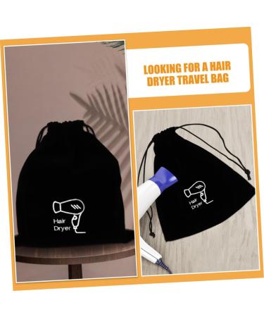 Baluue 5pcs Flannel Hair Dryer Bag Travel Drawstring Bag Hair Tools Travel Bag Hair Dryer Bag for Travel Bag for Hair Dryer Hair Dryer Organizer Flat Ironing Travel Bag Travel Makeup Bag 26.00X23.00X0.50CMx5pcs Blackx5pcs - Buy Online on GoSupps.com