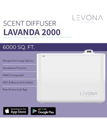Levona Scent Lavanda 6000 SQFT HVAC Diffuser | Whole House Air Freshener for Home Office & Hotels | Smart App Control | Premium Fragrance Diffuser (Lavanda 2000 Sold Separately - Buy Online on GoSupps.com