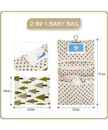 Shop Hioqfr Diaper Bag Organizer - Stylish Small Diaper Bag for On-the-Go Parents | Changing Pouch & Pocket for Diapers | Ideal for Travel - Buy Online on GoSupps.com