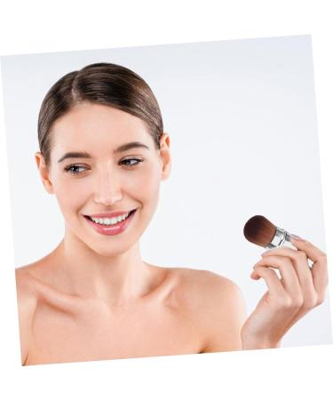 WOFASHPURET Retractable Powder Brush Makeup Supplies Dense Foundation Brush Powder Foundation Brush Makeup Tool Makeup Brush Foundation Applicator With Cover Artificial Fiber Cosmetic Travel - Buy Online on GoSupps.com