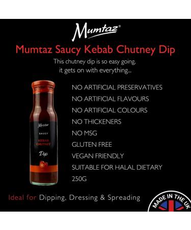 Mumtaz Saucy KEBAB Chutney Dip 272g Ideal For Dipping Dressing & Spreading. - Buy Online on GoSupps.com