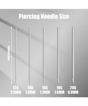 YILONG 14G Body Piercing Needles - 100 Pcs for Nose Ear Belly Button Nipple Tongue Lip & Eyebrow Piercing - International Shipping Available - Buy Online on GoSupps.com