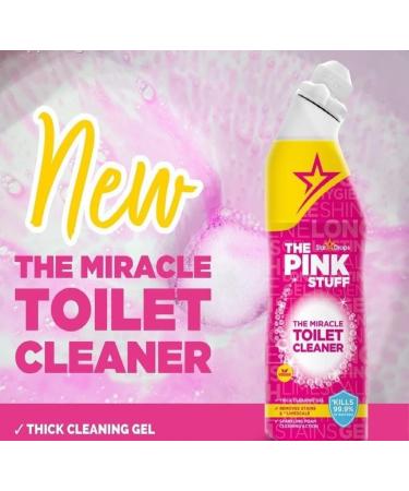 The Pink Stuff The Miracle Toilet Cleaner Gel 3Pk x 750ml + Our Gift for You: Organza Bag Size: 9 x 7 x 0.1cm - Buy Online on GoSupps.com