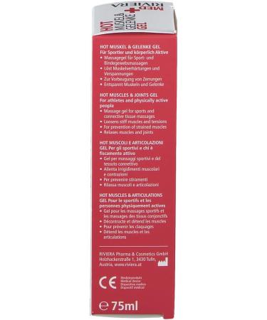 Riviera Med+ Hot Muscle & Joints Gel - Fast Relief for Pain & Discomfort | Buy Internationally - Buy Online on GoSupps.com