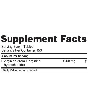 Nugenix Essentials L-Arginine Amino Acid Supplement 1000 mg 150 Tablets 150 Count (Pack of 1) - Buy Online on GoSupps.com