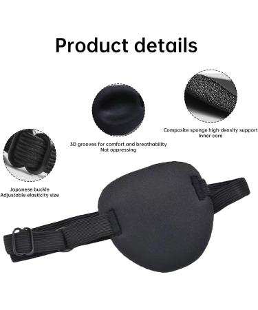 2 Eye Patch Set Comfortable Medical Eye Patch Pirate Eye Patch Amblyopia Lazy Eye Patches Eyes Black - Buy Online on GoSupps.com