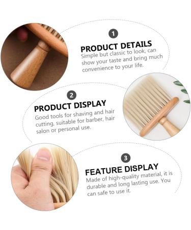 Beatifufu 1pc Hair Barber Brush Hairdressing Neck Brush Barber Duster Brush Styling Cleaning Brush Neck Brush for Hair Cutting Haircut Cleaning Brush Neck Duster Brush Beech - Buy Online on GoSupps.com