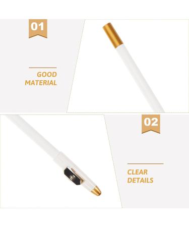TEHAUX Lot de 12 Crayons Sourcils Blancs pour Femmes avec Taille-Crayon en Bois Crayon Eyeliner Blanc Multifonctionnel Maquillage Pr cis et Naturel pour Usage Quotidien - Buy Online on GoSupps.com