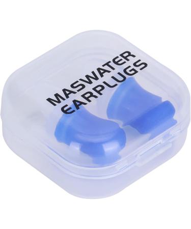 Buy Tbest 2Pcs Waterproof Ear Plugs - Noise Reduction Silicone Earplugs for Swimming & Flying - Blue Large with PP Box - Buy Online on GoSupps.com