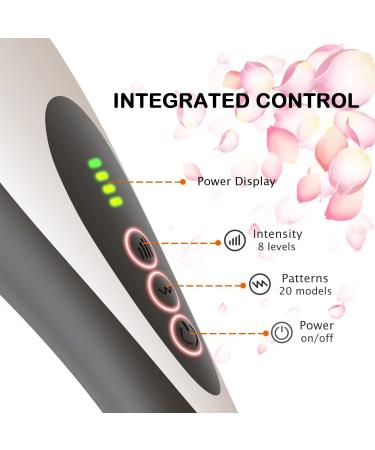 Roysmart Cordless Electric Handheld Vibrating Massager - Deep Tissue Muscle Massager for Neck, Back, Shoulder, Foot - Portable Seven Wand Massager for Full Body Relief - Buy Online on GoSupps.com