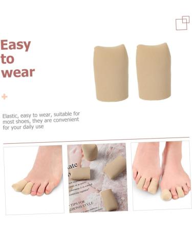 Shop 2pcs Toe Scuffs & Protective Sleeves - Silicone Nylon Covers for Comfortable Toe Protection | Breathable Toe Caps - Buy Online on GoSupps.com
