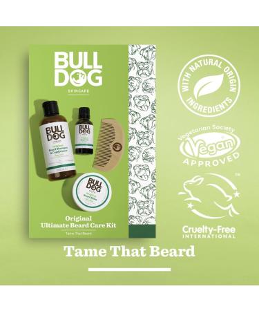 BULLDOG SKINCARE Ultimate Beard Care Gift Set for Men - Beard Shampoo, Conditioner, Balm, Oil, and Comb | National - Buy Online on GoSupps.com