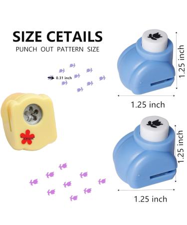 12pcs Craft Hole Punch Shapes Set Small Paper Puncher for Kids Single Crafting Scrapbook Punches Star Butterfly Leaf Christmas Tree.Heart Tag stamp Cards Mini Cutter Nail Arts crafts Punchers Supplies - Buy Online on GoSupps.com