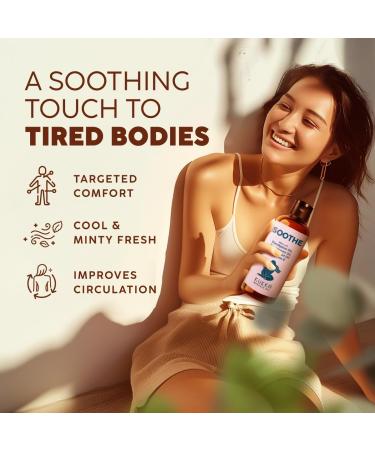 Kukka Soothe Massage Oil - Spa Quality Warming Body Oil with Eucalyptus Peppermint & Vitamin E - 3.38 fl oz for Massage Therapy - Buy Online on GoSupps.com