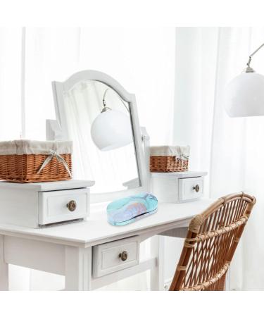 Ciieeo 2 in 1 Double-Sided Glasses Box with Mirror | Travel Kit for Contacts & Glasses | PU Storage Case & Tweezers - Buy Online on GoSupps.com