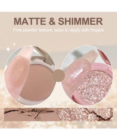 Erinde 4 Colors Mini Eyeshadow Palette | Matte Shimmer Quartet | High Pigmented & Long Lasting | Ultra-Blendable | Velvety Texture | Travel-Friendly | M02 - Buy Online on GoSupps.com
