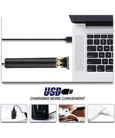 MOLADY Professional Hair Clippers for Men - USB Rechargeable Cordless Trimmer Beard Shaver Electric Outliner Grooming Kit - T-Blade Close Cutting Trimmer in Black - Buy Online on GoSupps.com