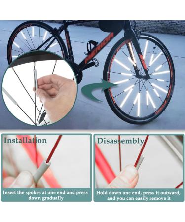 Kindoyo Spoke Reflectors for Bikes - 360 Visibility 72-Piece Bicycle Reflector Kit Alternative to Cat Eyes & Spoke Lights International Shipping - Buy Online on GoSupps.com