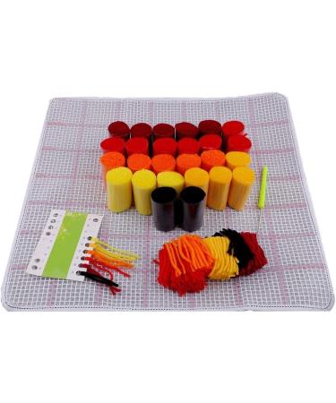 LAPATAIN Dragonfly Latch Hook Kit for DIY Throw Pillow Cover - Hand Crafted 17x17inch Cushion Cover - Buy Online on GoSupps.com