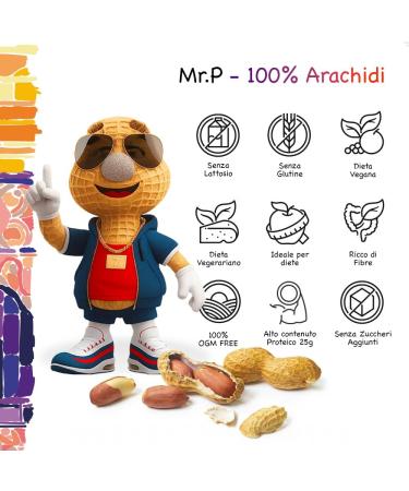 Protein Peanut Butter 1kg | No Added Sugar No Palm Oil | Vegan Gluten Free Non-GMO | 100% Roasted Peanuts with Salt | Mr.P Vuccir  - Buy Online on GoSupps.com