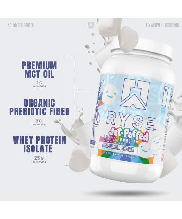 RYSE Core Series Loaded Protein - 25g Whey Protein | Build, Recover, Strength | Prebiotic Fiber, MCTs | Low Carbs & Sugar | 27 Servings - Marshmallow Flavor - Buy Online on GoSupps.com