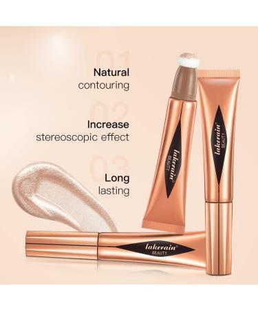 Cream Contour Beauty Wand - Highlight & Contour Blush Stick Natural Liquid Highlighter & Bronzer for Flawless Makeup (#Color 06) - 1 Piece - Buy Online on GoSupps.com