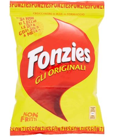 Fonzies Fonzies Pack of 10 Italian Cheese Flavored Corn Chips 100g