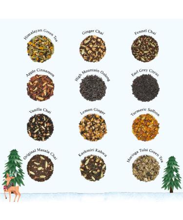 VAHDAM Christmas Gift Set 2023 - 24 Tea Varieties in Premium Gift Box | Gluten-Free | Christmas Tea Gift for Women, Men & Adults - Buy Online on GoSupps.com