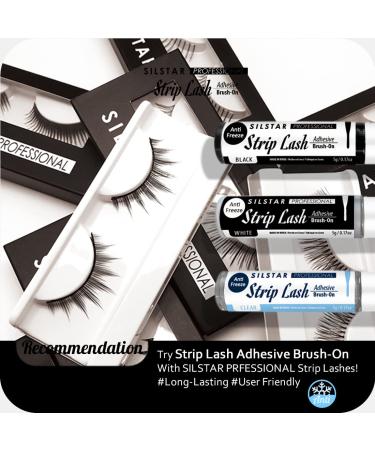 Buy SILSTAR PROFESSIONAL Anti-Freeze Lash Adhesive Brush-On Black 5g - Strong Hold Latex-Free Safe for Skin Perfect for Strip False Eyelashes - International Shipping Available - Buy Online on GoSupps.com