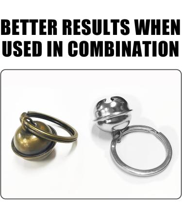 Maxquu 8-Piece Loud Dog & Cat Neck Locks Set | Retro Pet Training Neck Straps & Tracking Bells with 4 Key Rings - Buy Online on GoSupps.com