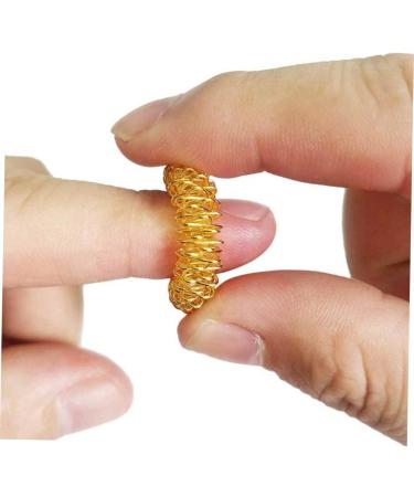 Buy Gleavi 12th Hand Pressure Relief Toy - Finger Acupressure Massage Rings for Decompression & Relaxation Mini Feather Design (2.8cm) - Buy Online on GoSupps.com