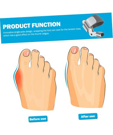 DOITOOL 4 Pcs Valgus Sleeve Protectors | Thumb Splints | Orthopedic Bunion Toe Separator | Grey - 14x9cm (2pcs) - Buy Online on GoSupps.com