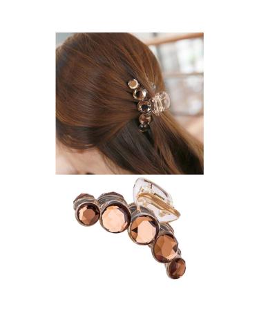 4 Pack Octopus Crystal Hair Claw Clips - Clear Gold Blue Brown Glitter Sparkly Fancy Plastic Hair Accessories for Women - Buy Online on GoSupps.com