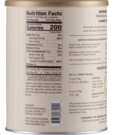 Ghirardelli Classic White Beverage Mix - 50 Ounce - Buy Online on GoSupps.com