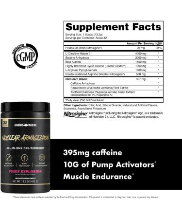 Nuclear Armageddon Pre Workout Powder by Anabolic Warfare - Fruit Explosion - 30 Servings - Buy Online on GoSupps.com