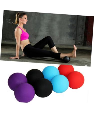 Anneomas Peanut Massage Ball - Silicone Roller for Muscle Relief Mobility & Relaxation | Foot Sole & Whole Body Massage - Fitness Red - Buy Online on GoSupps.com