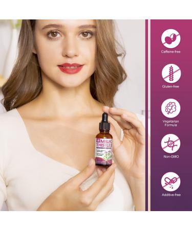 iMATCHME Milk Thistle Liquid Drops - Liver Cleanse & Detox Support - 2 Fl.Oz Organic Extract - Non-GMO, Alcohol-Free, Vegetarian & Gluten-Free - Buy Online on GoSupps.com