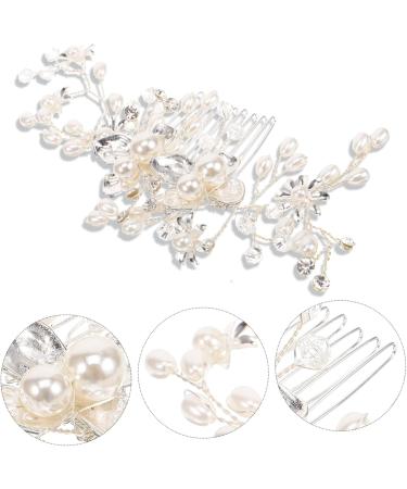 Didiseaon Bridal Comb Wedding Hair Accessories for Brides Flower Girl Hair Accessory Bridal Accessories Prom Hair Accessories Crystal Hair Accessories Manual Alloy Hair Comb - Buy Online on GoSupps.com