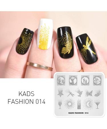 Alexnailart Nail Art Stamping Templates - Star Noon Butterfly Design (FA014) - Buy Online on GoSupps.com