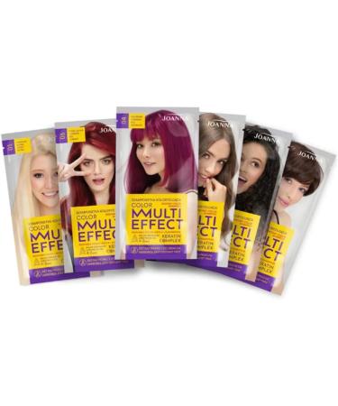 JOANNA Tinted Shampoo Multi Effect Hair coloring shampoo in sachet Lasts 4 to 8 washes Coloring without ammonia or oxidants Ultra light blonde - Buy Online on GoSupps.com