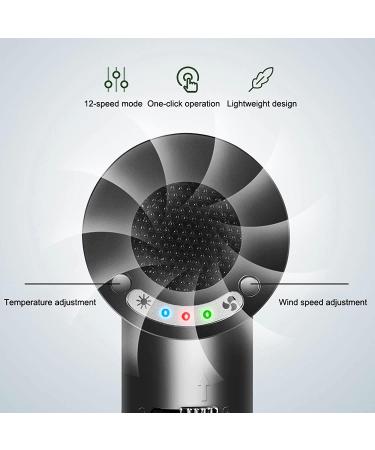 Cordless Hair Dryer 12 Wind/Temperature Modes Hair Dryer Portable Rechargeable Travel Hair Dryer for Outdoor/Indoor Use - Buy Online on GoSupps.com