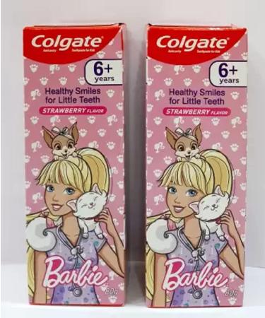 Colgate Lubex Kid 6+ Years Toothpaste .Barbie(Pack of 2) Toothpaste(160 G)-Cavity Freshen Breath Enamel Protection(5.6 Ounce)