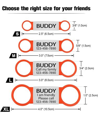Tagme 2 Pack Personalized Dog Tags - Engraved for Small & Medium Breeds Red XL - Perfect Pet ID Solution - Buy Online on GoSupps.com