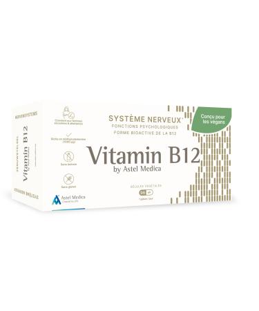 Vitamin B12 methylcobalamin, 1000 IU, 40,000% of recommended daily intake, support of the nervous system and psychological functions - 32,64,96 capsules (96)