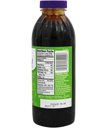 Wholesome Organic Molasses Unsulphured 16 Fl OZ - Pack of 2 | Pure & Natural - Buy Online on GoSupps.com