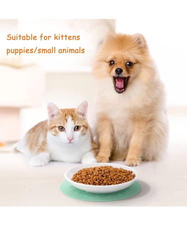 Ceramic Cat Food Plates and Wide Bowls for Stress-Relief Whisker Fatigue | Cat Feeding Dishes in White & Black - Buy Online on GoSupps.com